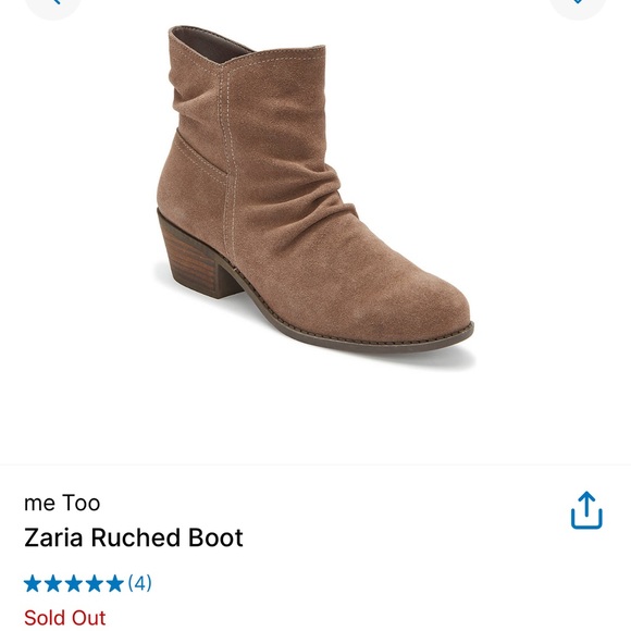 Me too Zaria slouchy gray booties - Picture 1 of 5